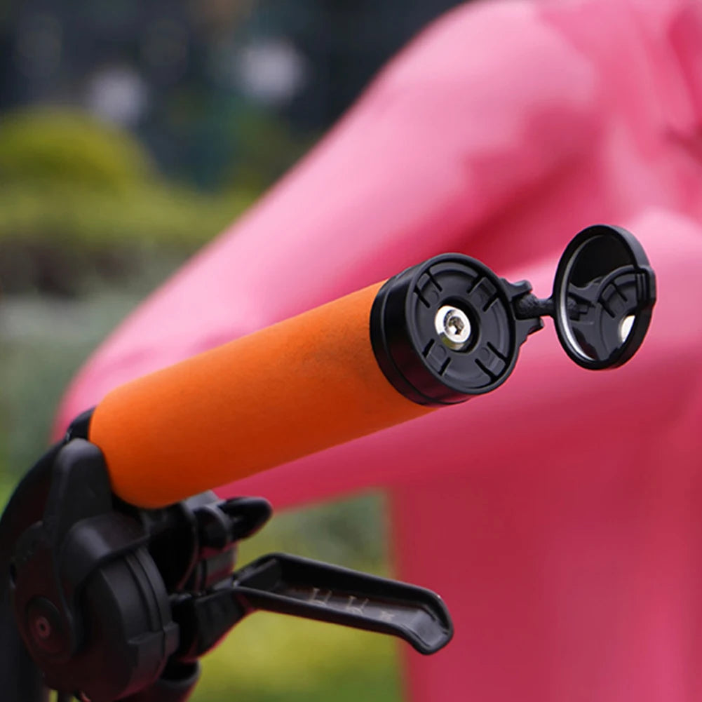 Cycling Handlebar Convex Mirror Adjustable Rotate Riding Handlebar End Rearview Mirror HD for MTB Road Bike Accessories Zpaxo