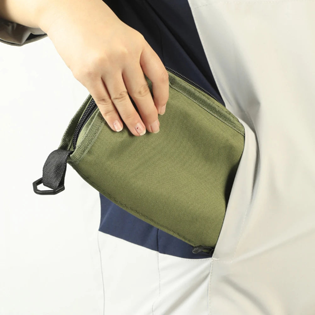 Outdoor Small Pencil Case Stool Mesh Bag Zipper Folding Chair Wear