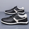 Men's Fashion Casual Shoes Leather Upper Lace-up Comfort Trainer