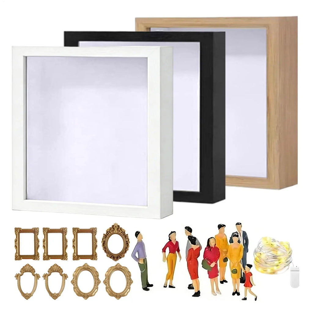 Shadow Box Display Case Picture Frame Memory Museum Silhouette