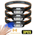Mini LED Sensor Headlamp – USB Rechargeable Waterproof Camp Light