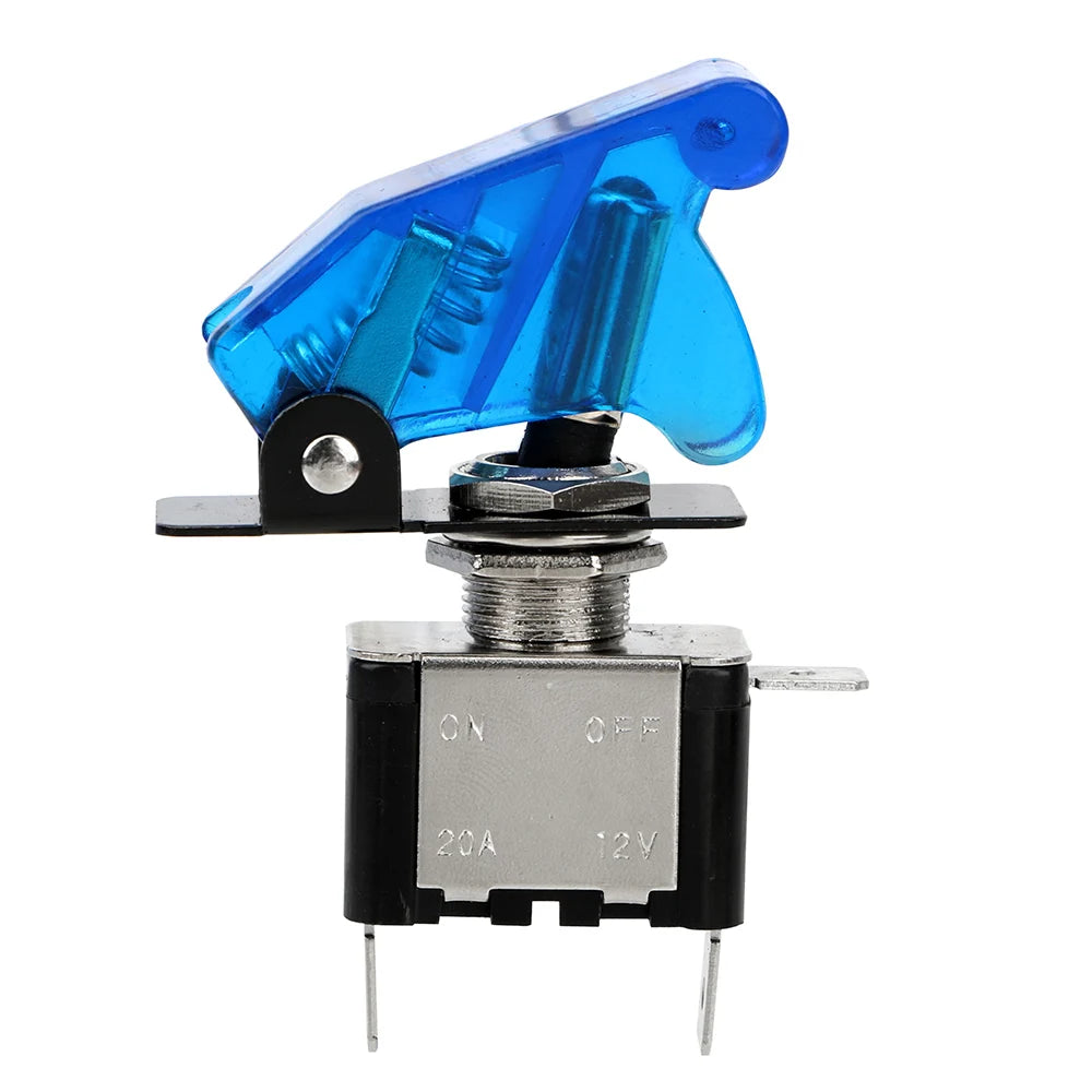 Toggle Switch Protective Cover Car Auto LED Light 12V 20A Control Off