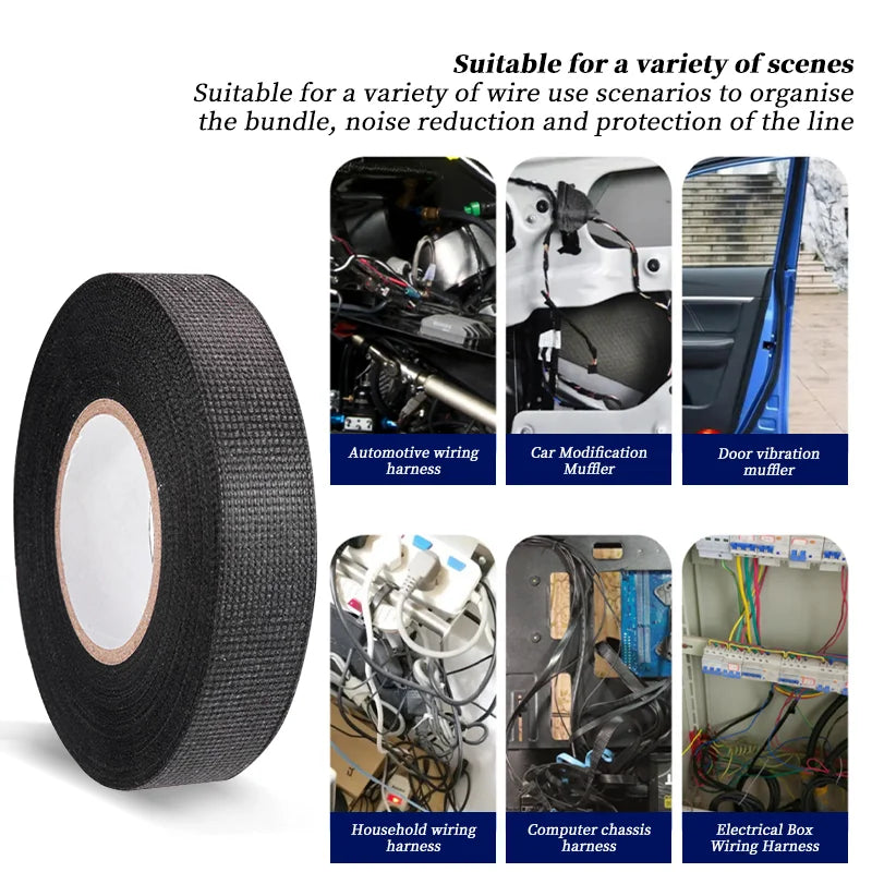 Flame Retardant Adhesive Cloth Tape Heat-resistant Fabric Base Wire