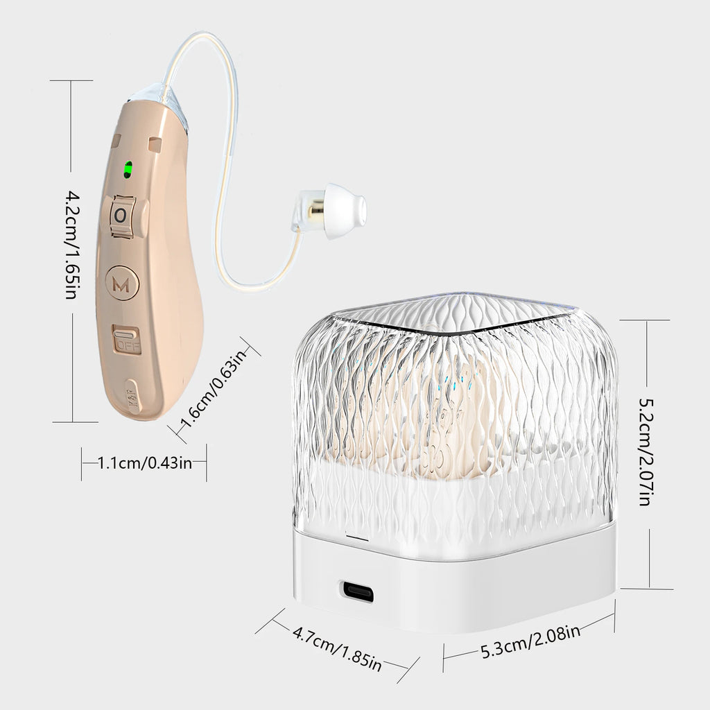 Rechargeable USB Earphone-type Hearing Aid Behind-the-ear Sound