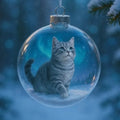 Cat Acrylic Christmas Ball Ornament – DIY Hanging Bauble Décor Christmas Ornament Zpaxo Style 9