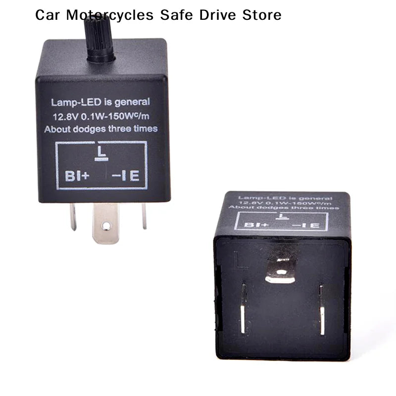12V 3pins Car Motorcycle LED Flasher Relay Electronic Universal