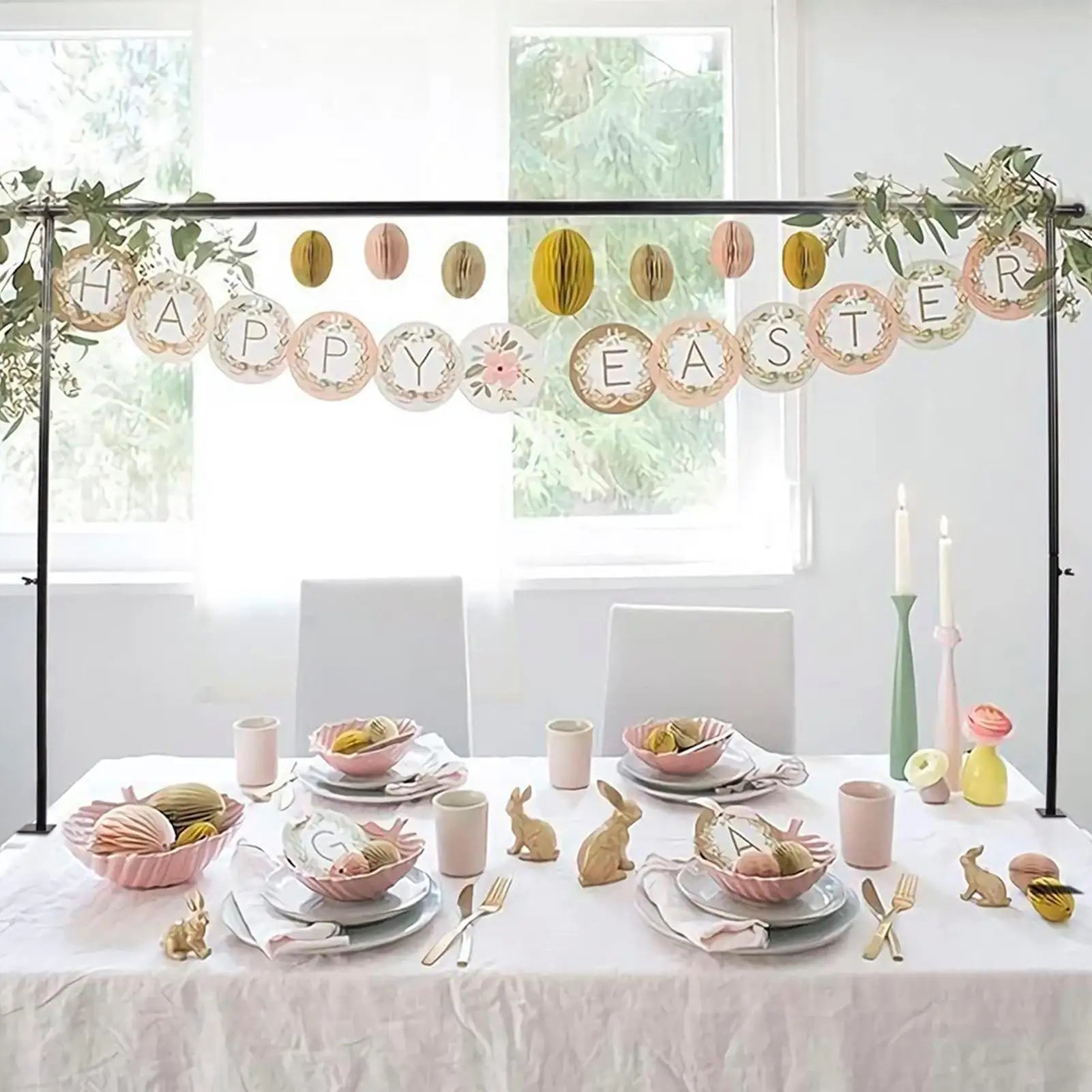 Over Table Rod Stand Frame Party Christmas Garland Balloon Banner
