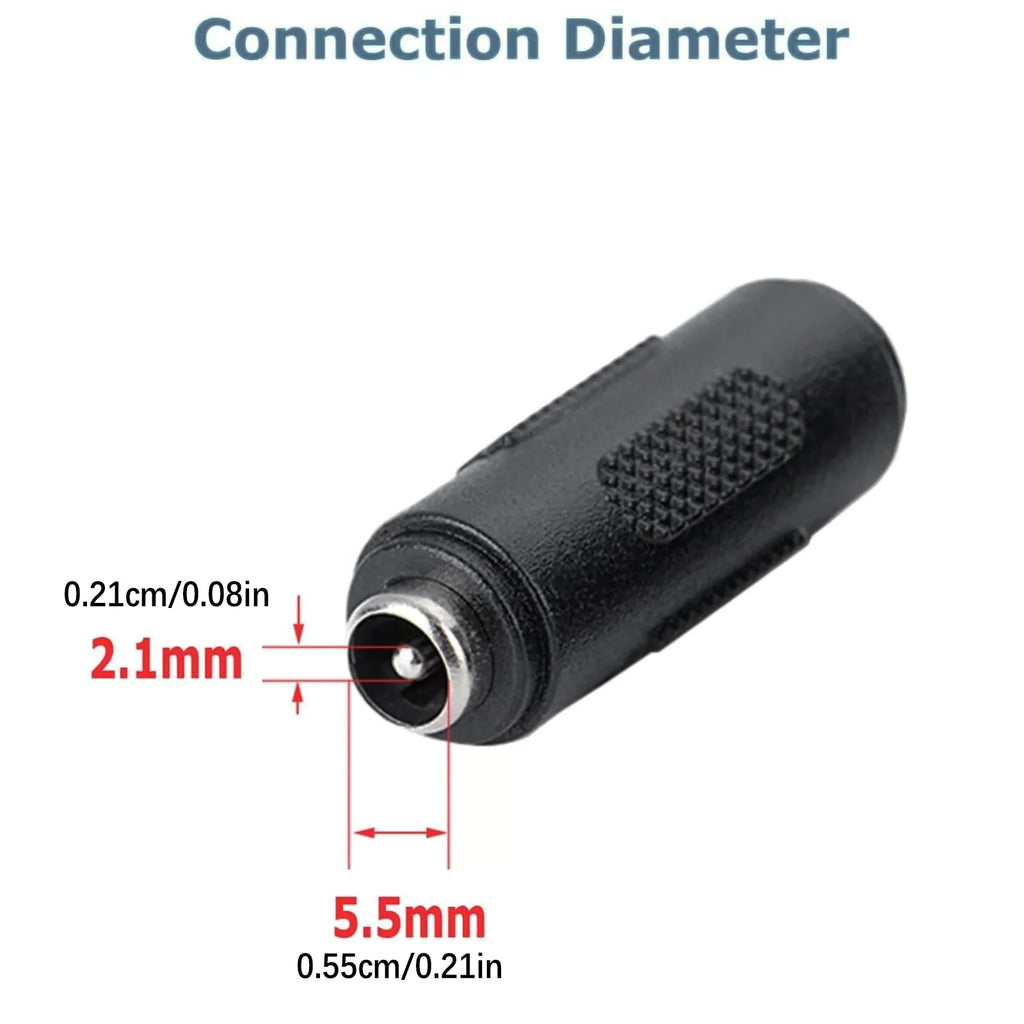 5 5mmx2 DC Coupler Female Power Connector F Adapter Jack Socket Plug