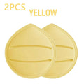 Super Thick Makeup Puff Waterdrop Wet Dry Dual Use Soft Cosmetic Puff Air Cushion Foundation Concealer Makeup Sponge Beauty Tool Zpaxo 02 Yellow 2Pcs