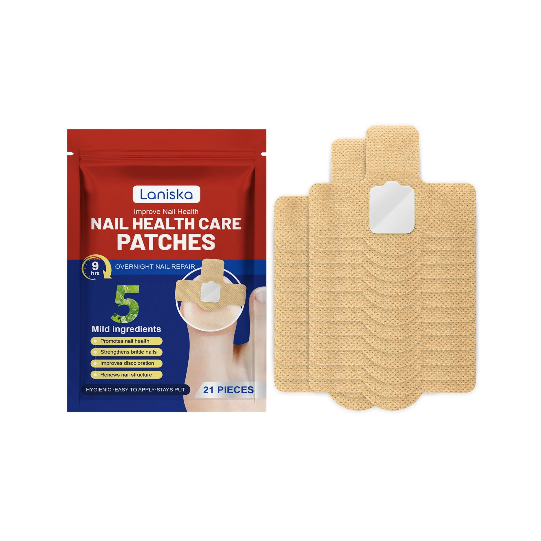 21pcs Nail Care Patches Long Lasting Moisturization Dry Skin Remedy Gentle Nourishing Brittle Nail Care Patches Eazy to Carry Zpaxo 21 Pcs