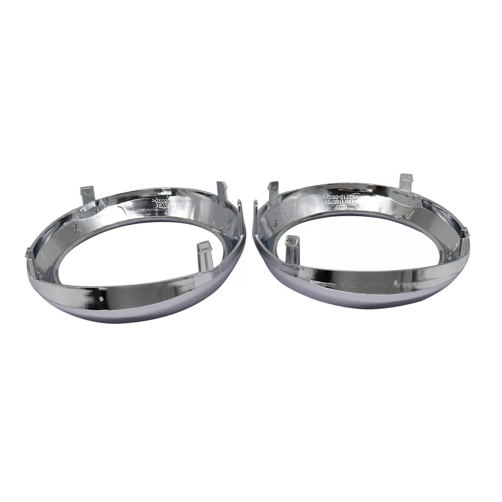 1 Pair Car Fog Light Lamp Bezel Cover Chrome Trim Rings 52713-08020