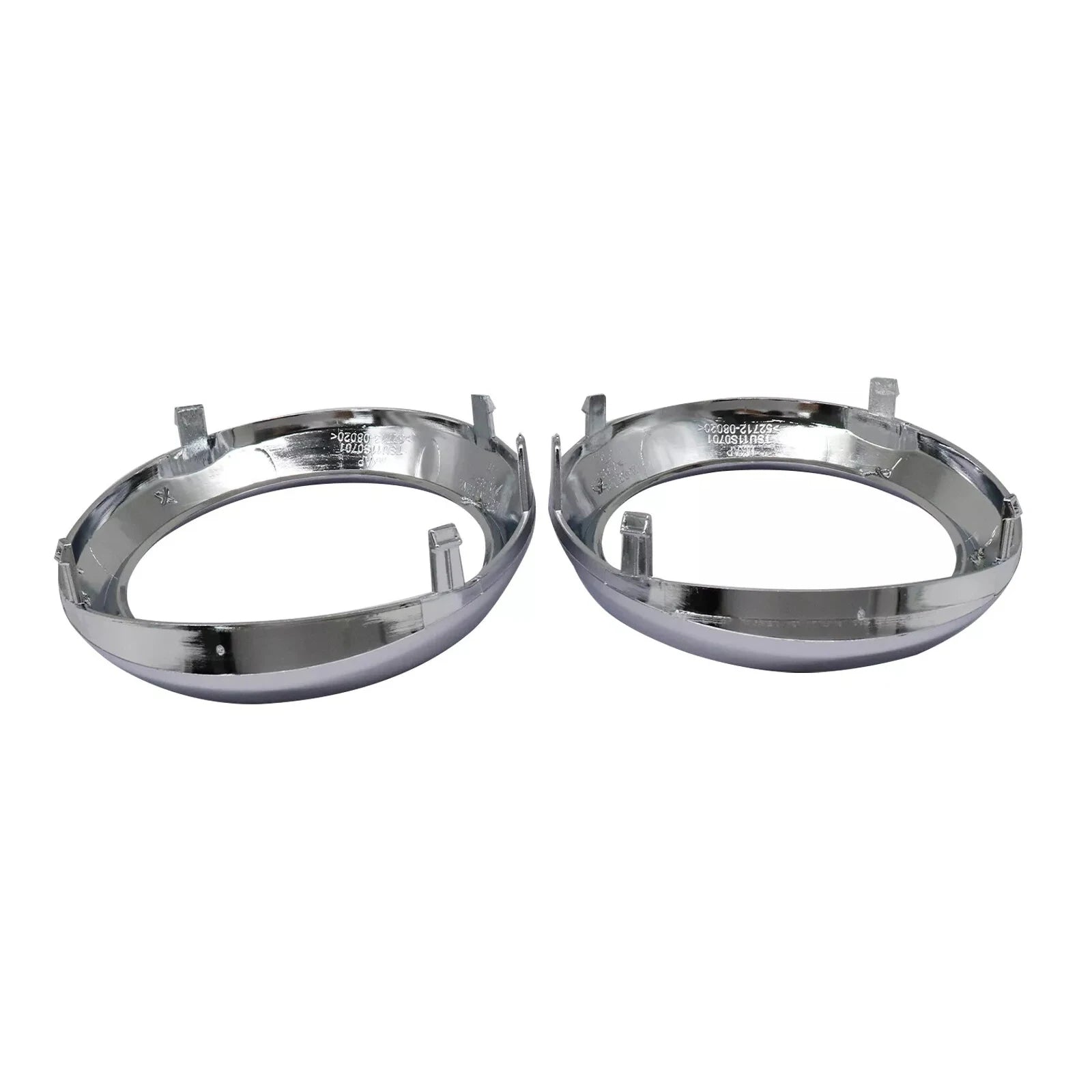 1 Pair Car Fog Light Lamp Bezel Cover Chrome Trim Rings 52713-08020