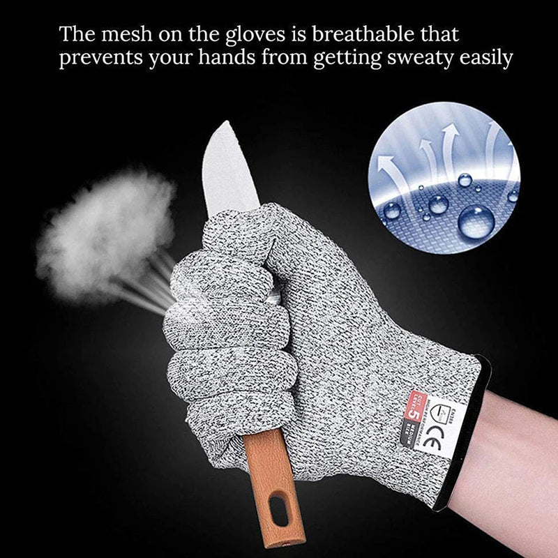 1 Pair Safety Anti Cut Gloves High-strength Industry Kitchen