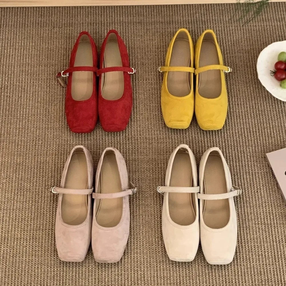 Spring Women Flats Round Toe Shallow Slip Ladies Casual Ballet Shoes