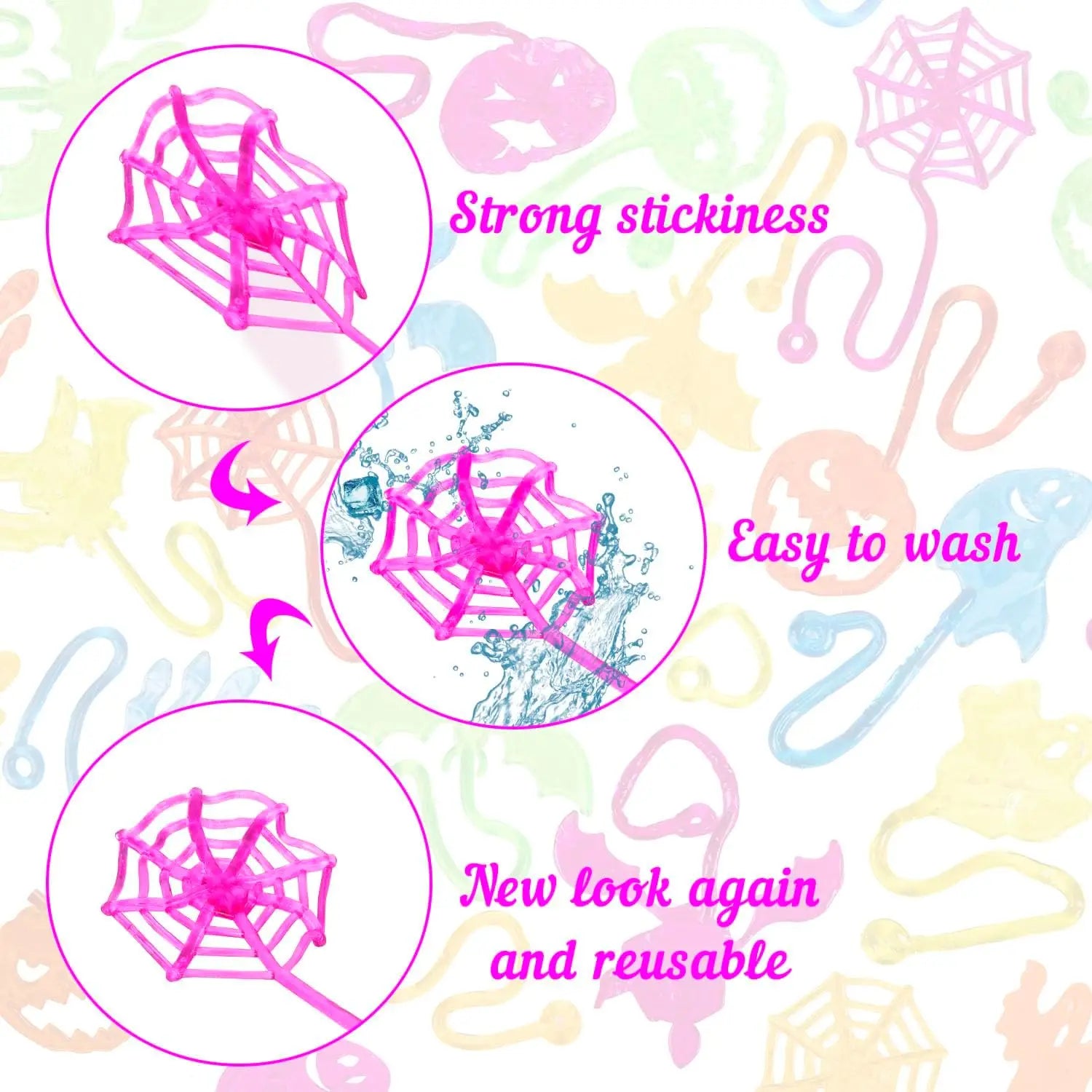 Halloween Stretchable Sticky Wall Release Elastic Children's Toy