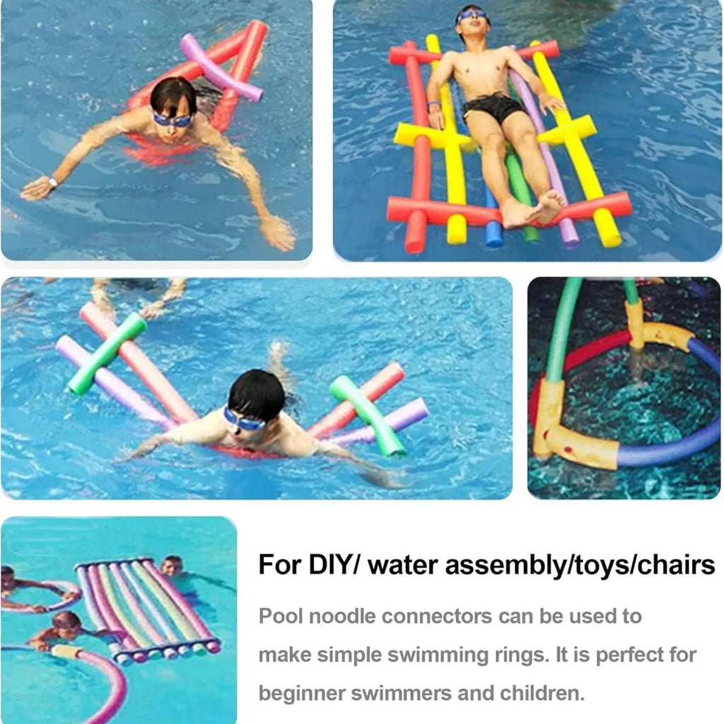 Pool Noodle Connector Adapter Non-slip Foam Joint Holder Adjustable