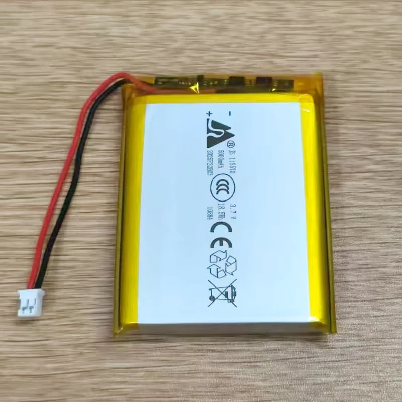 Brand New 115570 3.7V Lithium Polymer 5000mAh Soft Package Battery for Equipment Electronic Equipment Tablet DVD Batteries Zpaxo