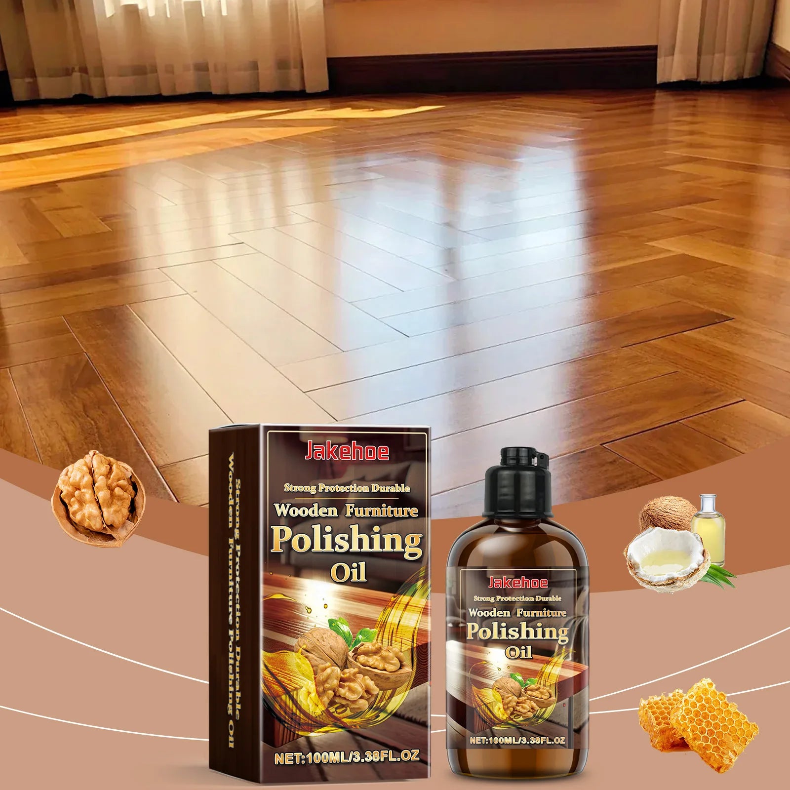 JAKEHOE Wood Furniture Polish Oil – Restore Shine & Protect Furniture Polish Oil Zpaxo
