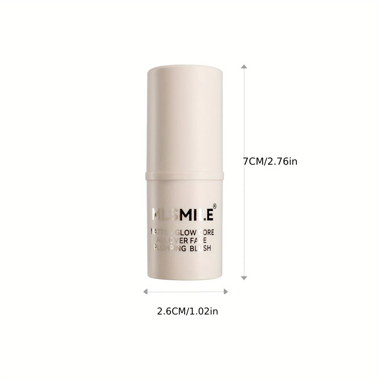 1PC 2-in-1 Berry Tone Sandwich Blush Stick - Long-Wearing, Matte & Highlighting, Contouring, Multi-Functional Solid Blusher Zpaxo