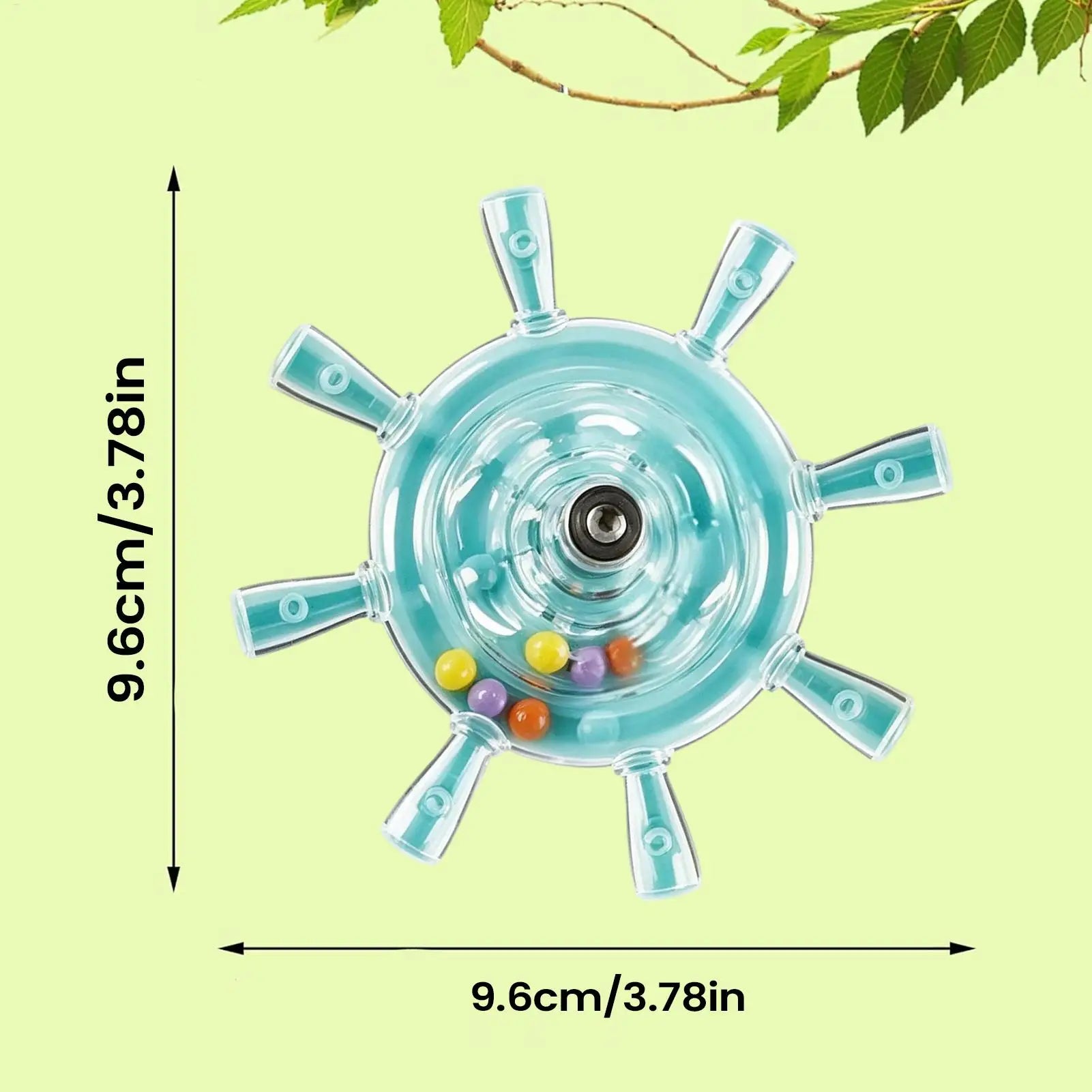 Parakeet Spinner Toy Colorful Rotating Wheel Rattle Cage Parrot Chew