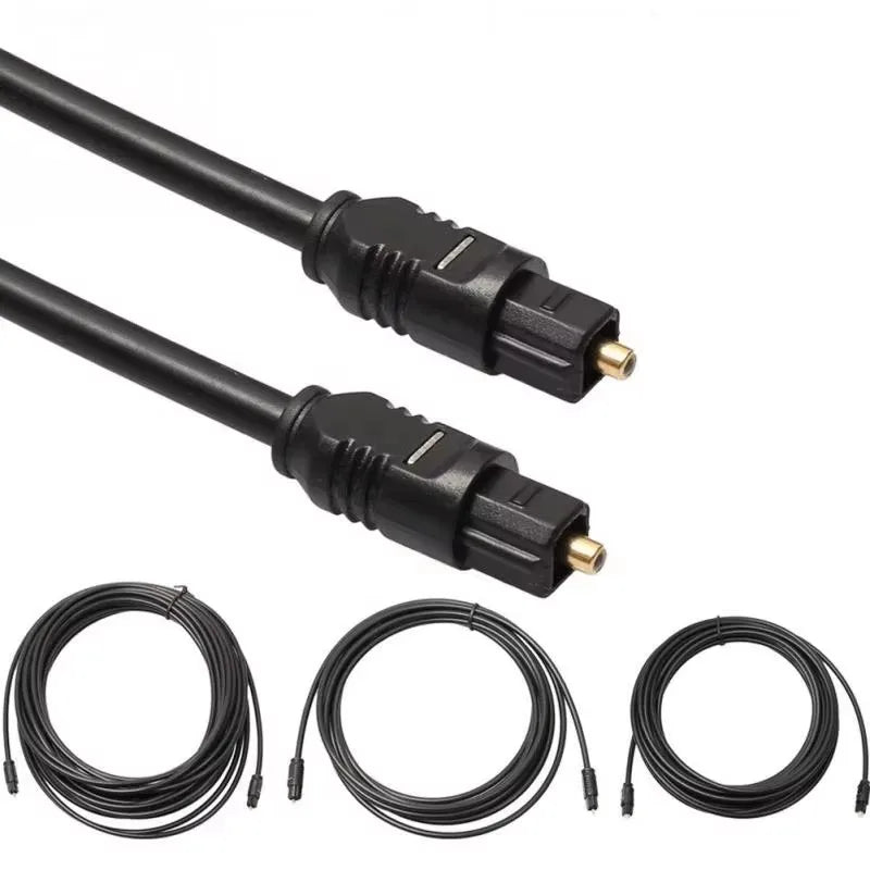 Toslink Gold-Plated Digital Optical Audio Cable – SPDIF 1–20m