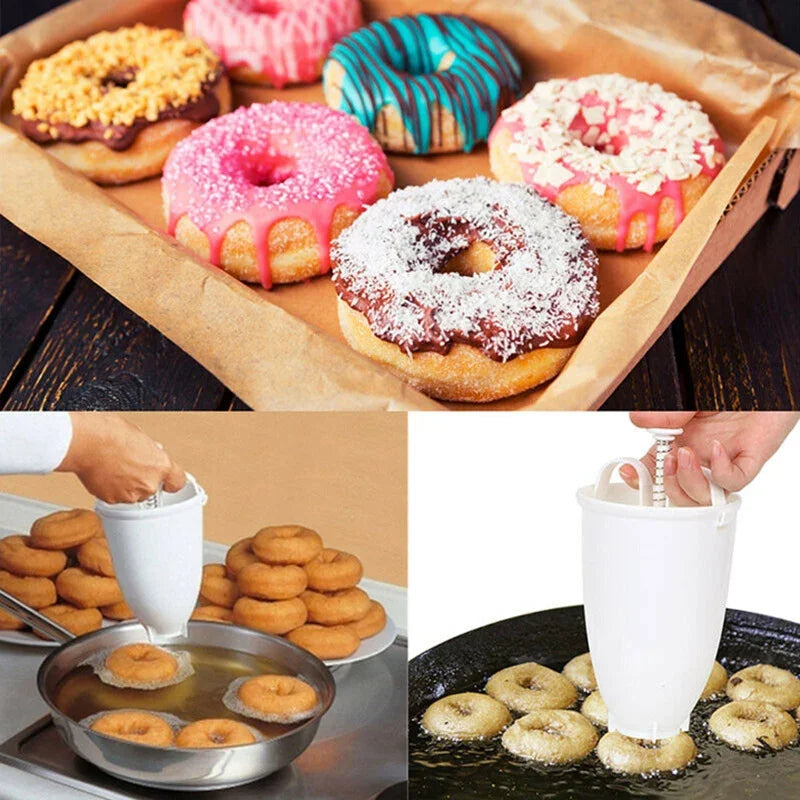 Donut Maker Dispenser – DIY Donut Mold Baking Tool Donut Maker Dispenser Zpaxo