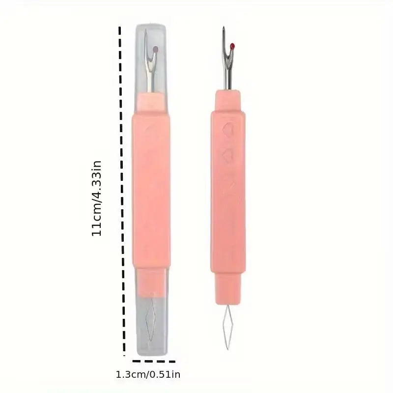 2pcs Dual-Purpose Needle Threader & Thread Picker, Portable with Case, Easy-to-Use for Seniors Zpaxo