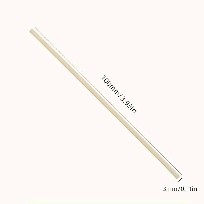 100-Pack Round Wooden Craft Sticks – DIY Models & Decor Wooden Craft Sticks Zpaxo