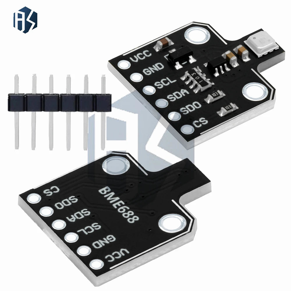 1PC BME688 AI Smart Environmental Sensor Module – Temperature/Humidity/Pressure/Gas Detection with I2C for Arduino Zpaxo