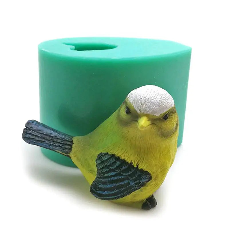 3D Simulation Cuckoo Silicone Mold Bird Shape Cake Decoration Tools Sparrow Sculpture Chocolate Candle Molds Birds Mould Zpaxo