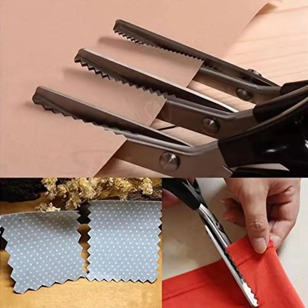 Pinking Shears Stainless Steel Zig Zag Scissors for Sewing & Crafts Pinking Shears Zpaxo