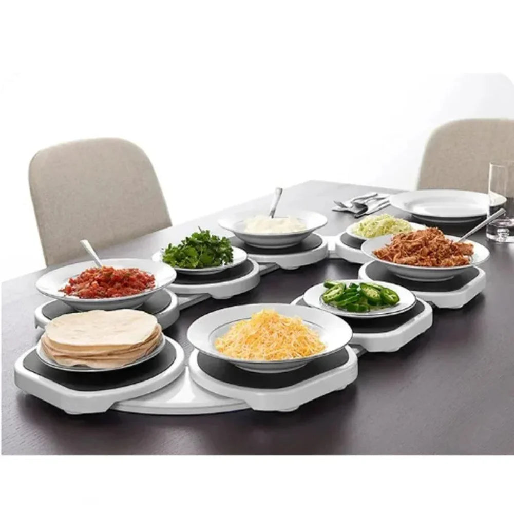 Kitchen Dining Table Turntable Kitchen Countertop Turntable 360 Degree Rotation Versatile Heat Resistant for Rectangular Table Zpaxo