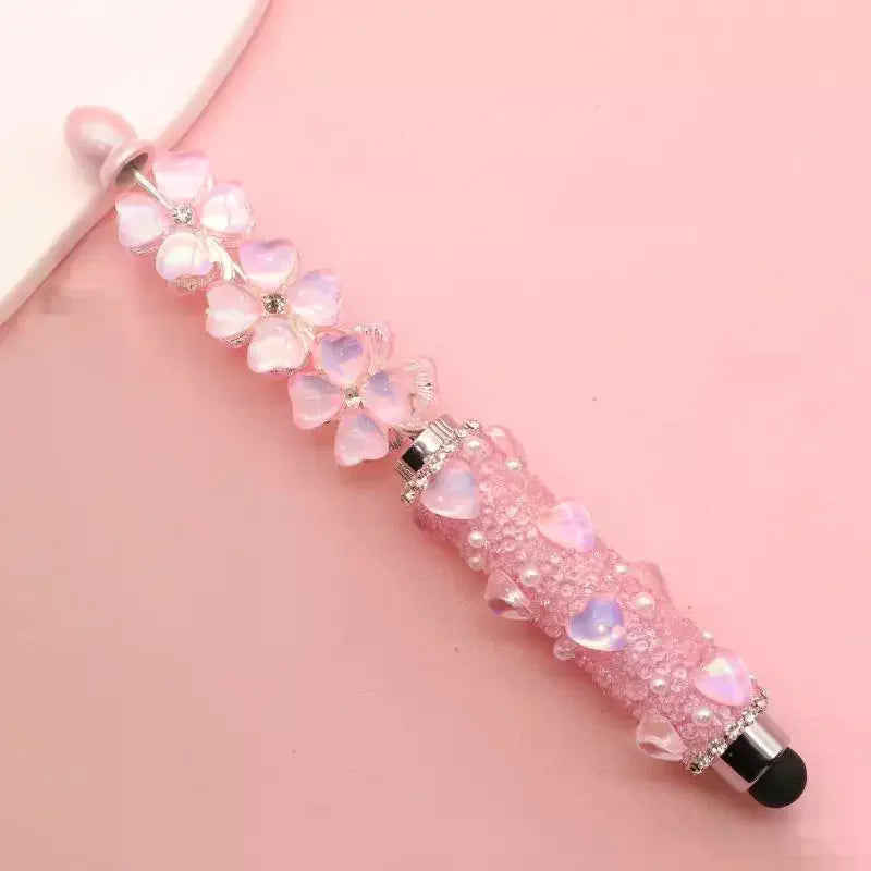 Creative Bead Ballpoint Pen Capacitive Touch Writing Multifunctional Ballpoint Pens Office Study Supplies Touch Screen Pen Gift Zpaxo