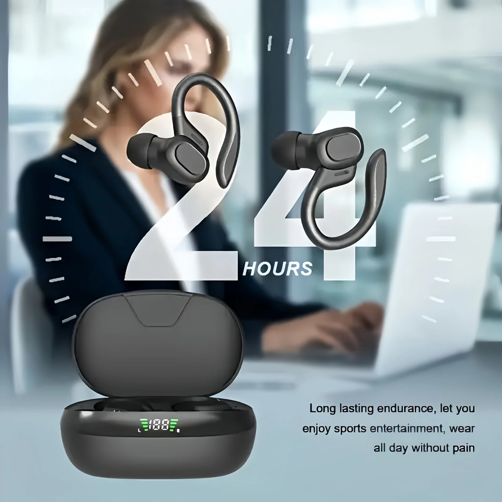 True Wireless Earbuds Tws Headphones Microphone Sports Ear Clip