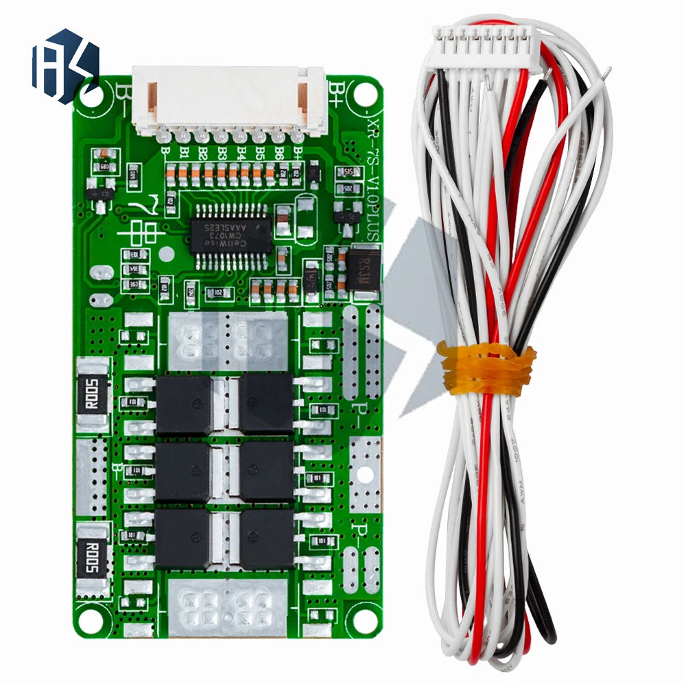 ‌7S 24V Lithium Battery BMS – 10A/15A/18A Li-ion/LMO/Ternary Protection Board with Balance Charging & Over-Discharge Zpaxo