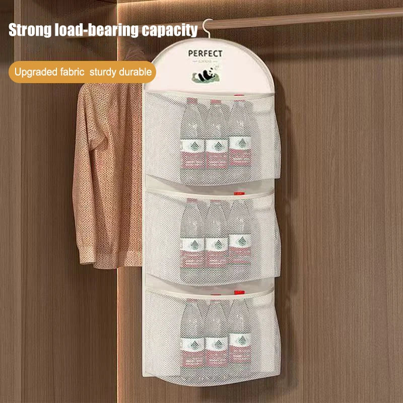 1Pcs Underwear Hanging Storage Bag Household Socks Storage Net Wardrobe Hanging Hook Net Bag Portable Clothing Storage Mesh Bag Zpaxo