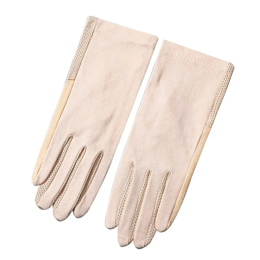UV Protection Summer Sunscreen Gloves Touch Screen Breathable Anti-UV Mittens Slip Resistant Elastic Cycling Driving Gloves Zpaxo