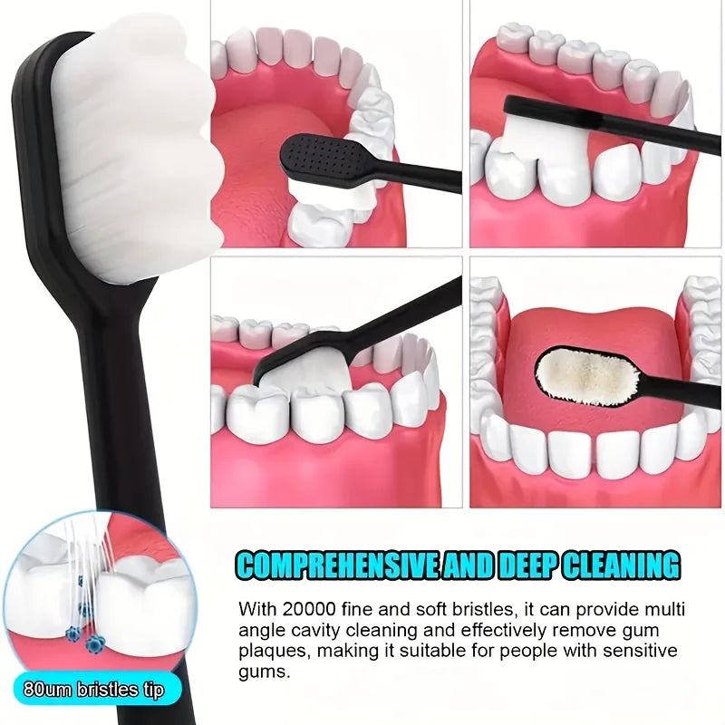 Ultra-soft Manual Toothbrush 20 000 Bristles Sensitive Gums Teeth