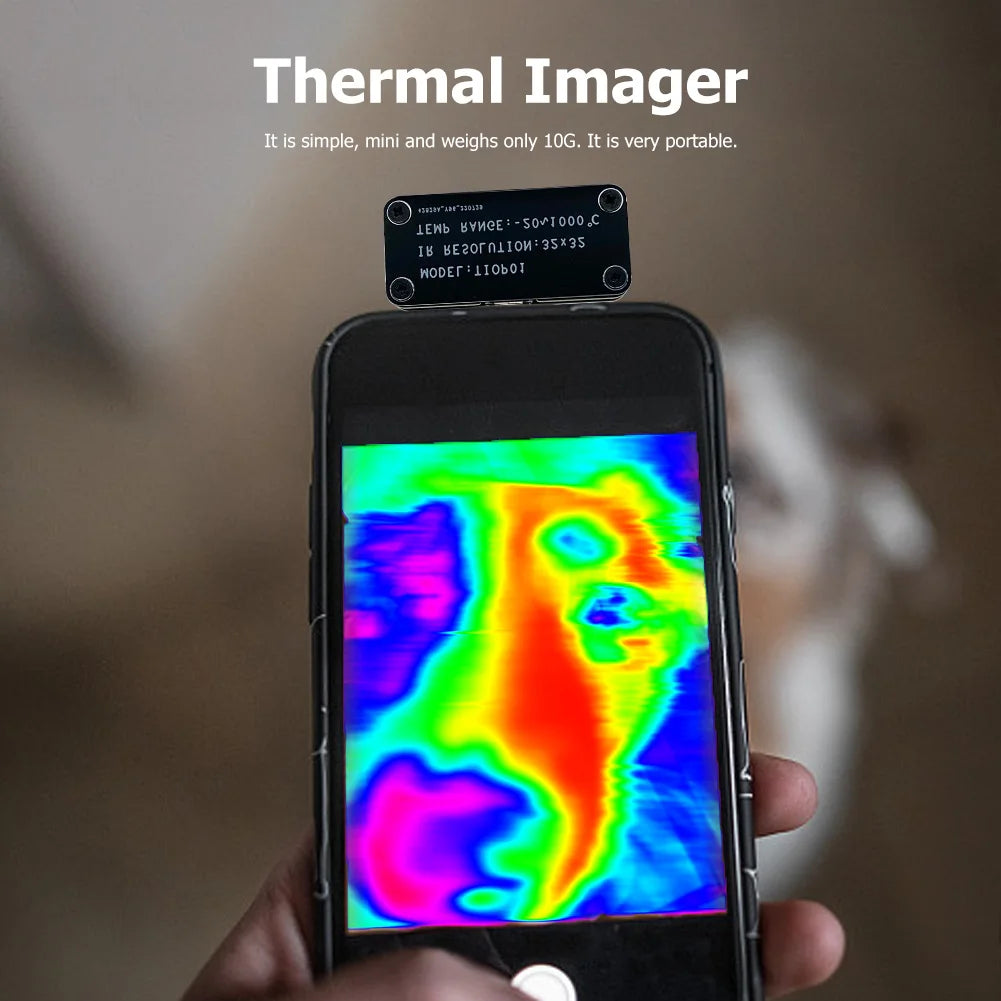 Mini Infrared Camera Professional External IR Thermograph Cameras 32x32Resolution Multiple Color Modes for Android Mobile Phone Zpaxo