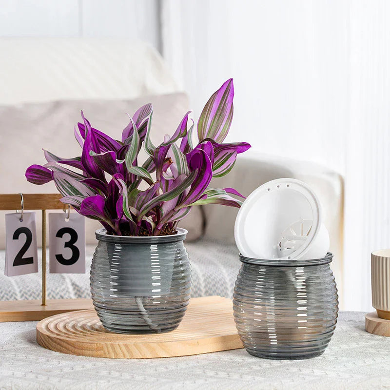 Automatic Water-absorbing Self-watering Plant Pots Vase Plastic Home Zpaxo