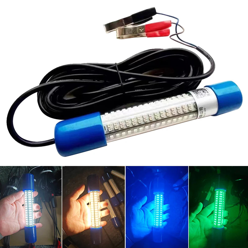 Underwater Fishing Light 50W Fish Lure Bait Finder Lamp 12-24V LED
