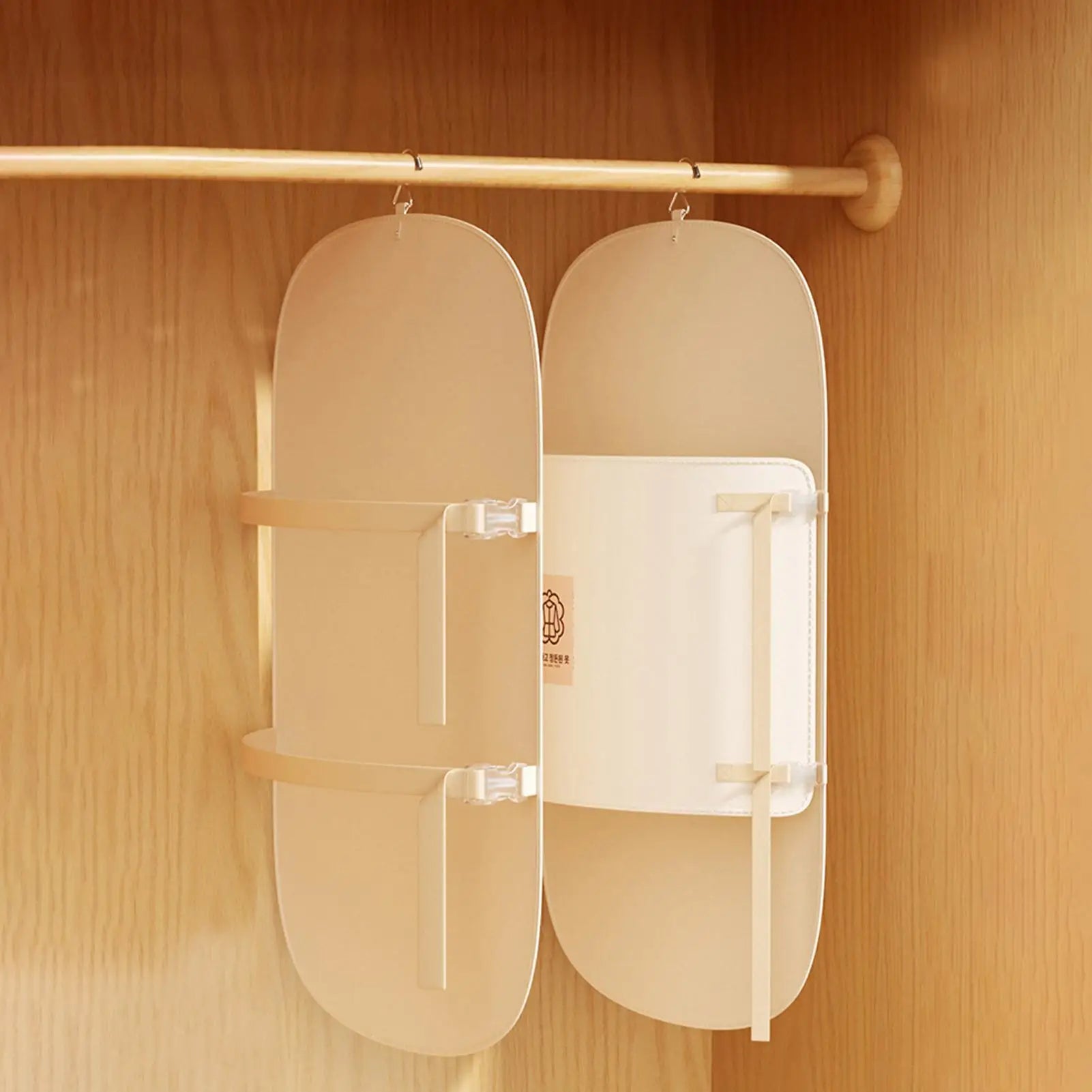 Clothes Compression Storage Board Space Saving Ultra Thin Dustproof Adjustable Closet Garment Press Board for Home Travel Shirts Zpaxo