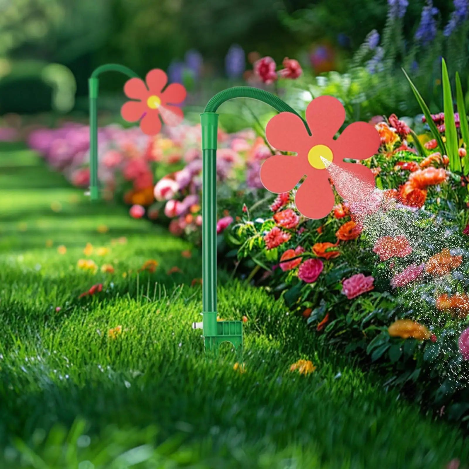 Daisy Sprinkler 360 Rotation Daisy Watering Device Plant Watering System For Gardens Lawns Yards Parks Courtyards Farmlands Zpaxo