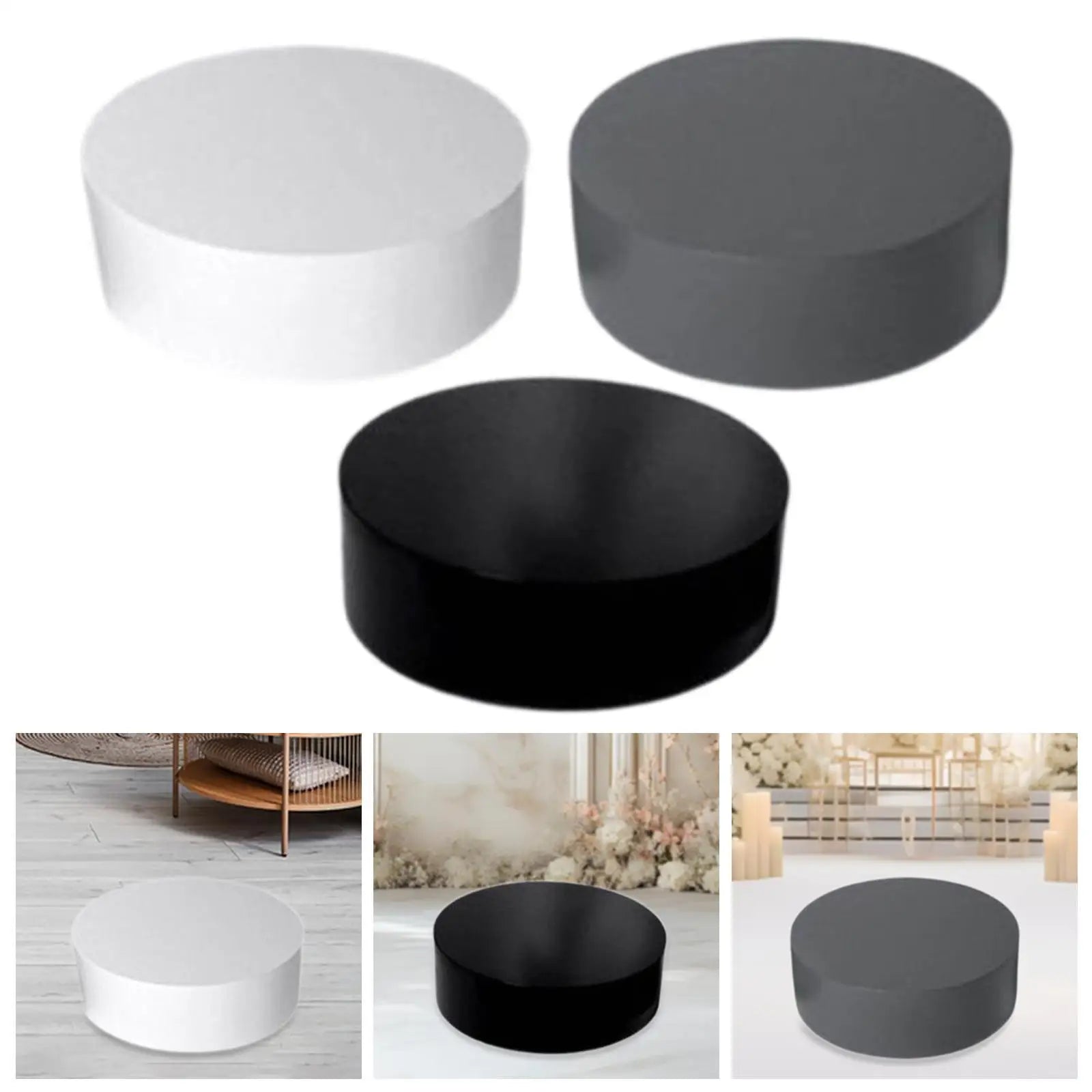 Cylinder Pedestal Plinth Stand – Bridal, Event & Store Display Display Pedestal Stand Zpaxo