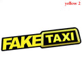 Funny Fake Taxi Car Vinyl Sticker – Self-Adhesive Decal Emblem