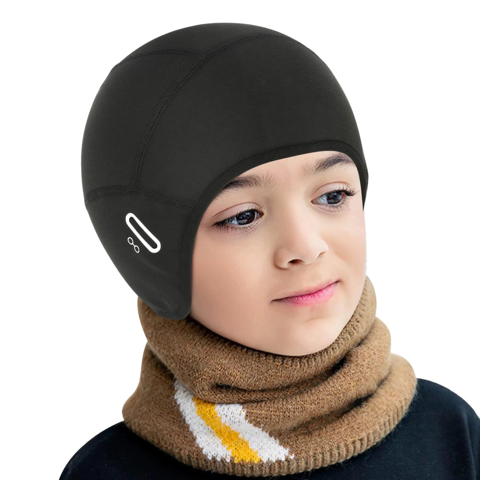 Winter Thermal Cycling Cap Outdoor Under MTB Helmet Liner Fleece Hat Sports Men Bicycle Skiing Beanie Running Hiking Skullcaps Zpaxo Children