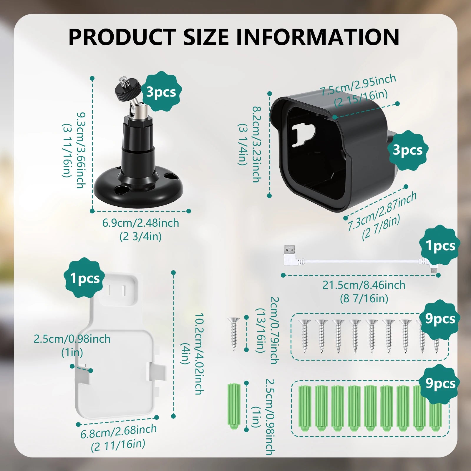 Outdoor Camera Wall Mount Bracket For Blink Outdoor 4 3 Gen Tool Free Case Cover Weatherproof Surveillance Shield Sync Module Zpaxo 3pcs set