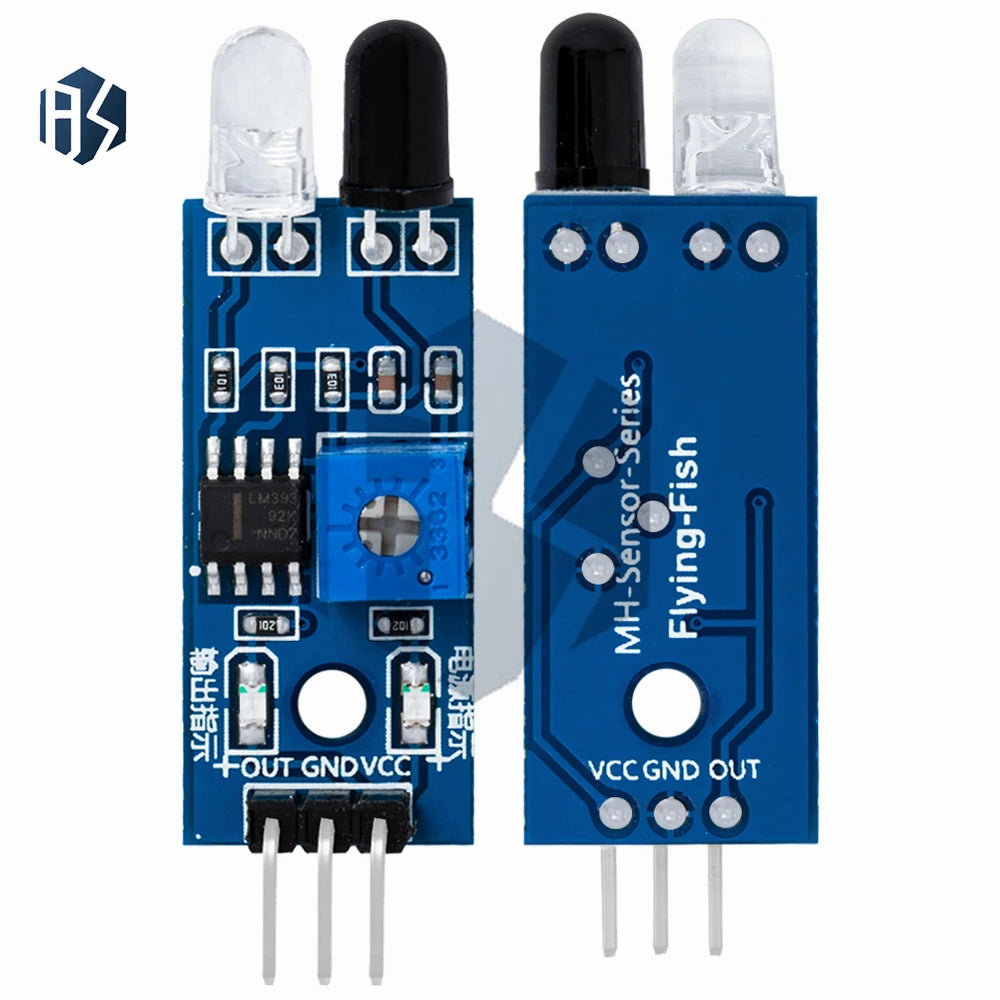 Infrared Obstacle Avoidance Sensor Module for Arduino Smart Car Robot - Adjustable Distance Detection 3-Pin Zpaxo