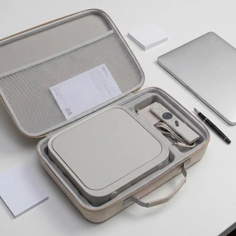 652F Device Carrying Storage Case with Rigid Shell, Handle and Interior Pocket Layout for Shelf Storage and Daily Transport Zpaxo