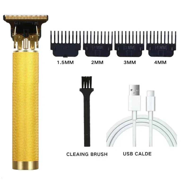 2026 Electric Hair Cutting Machine Vintage T9 Clipper Rechargeable Zpaxo GoldGrid